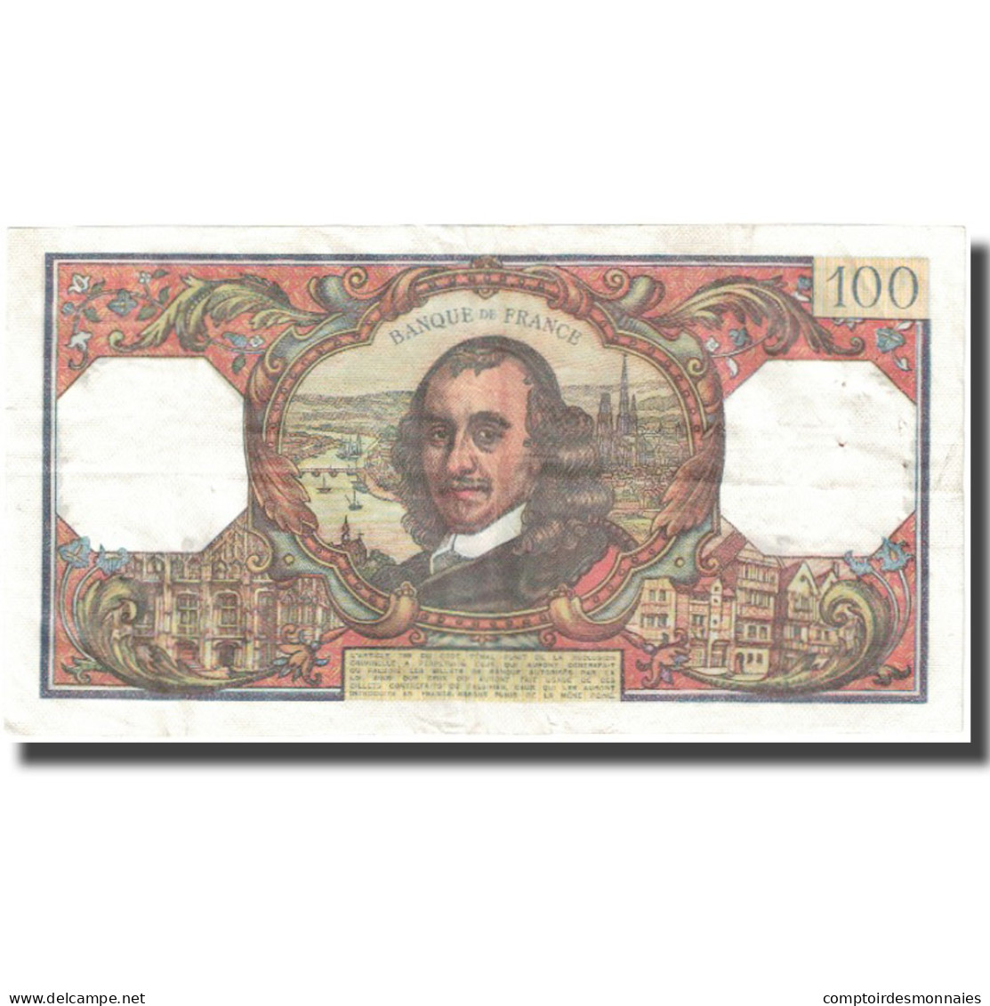 France, 100 Francs, Corneille, 1968, 1968-05-02, TB, Fayette:65.22, KM:149c - 100 F 1964-1979 ''Corneille''