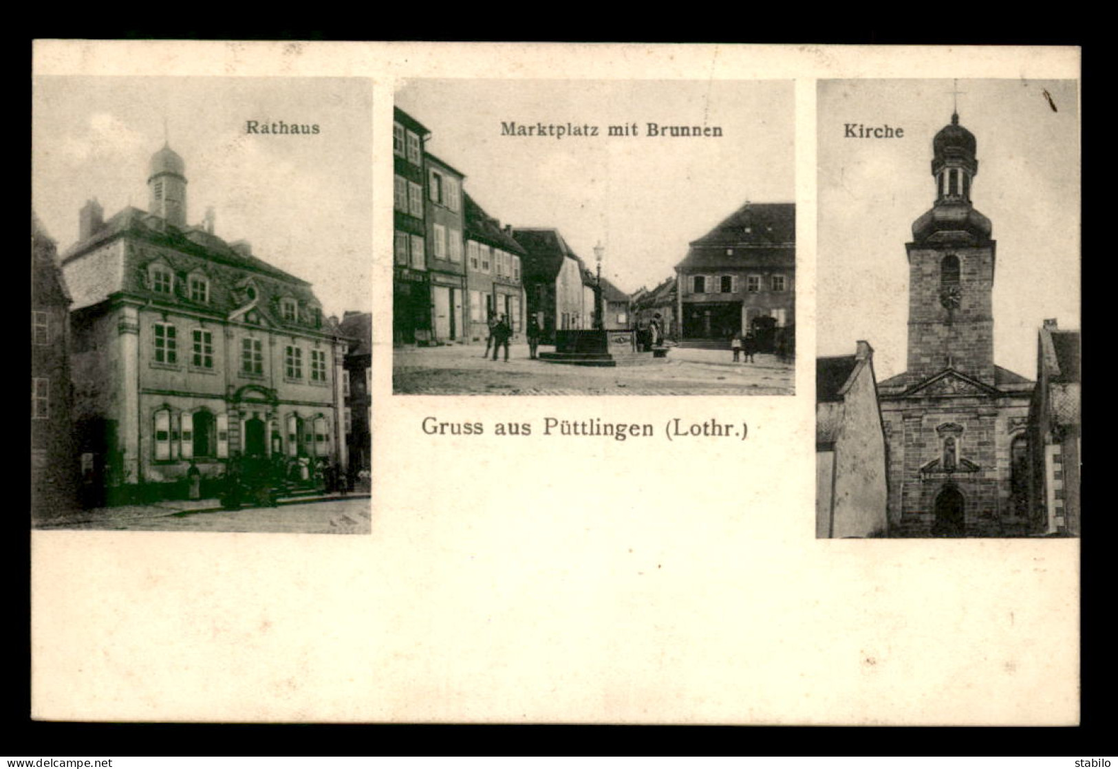 57 - PUTTELANGE - PUTTLINGEN - RATHAUS - MARKTPLATZ MIT BRUNNEN - KIRCHE - Puttelange