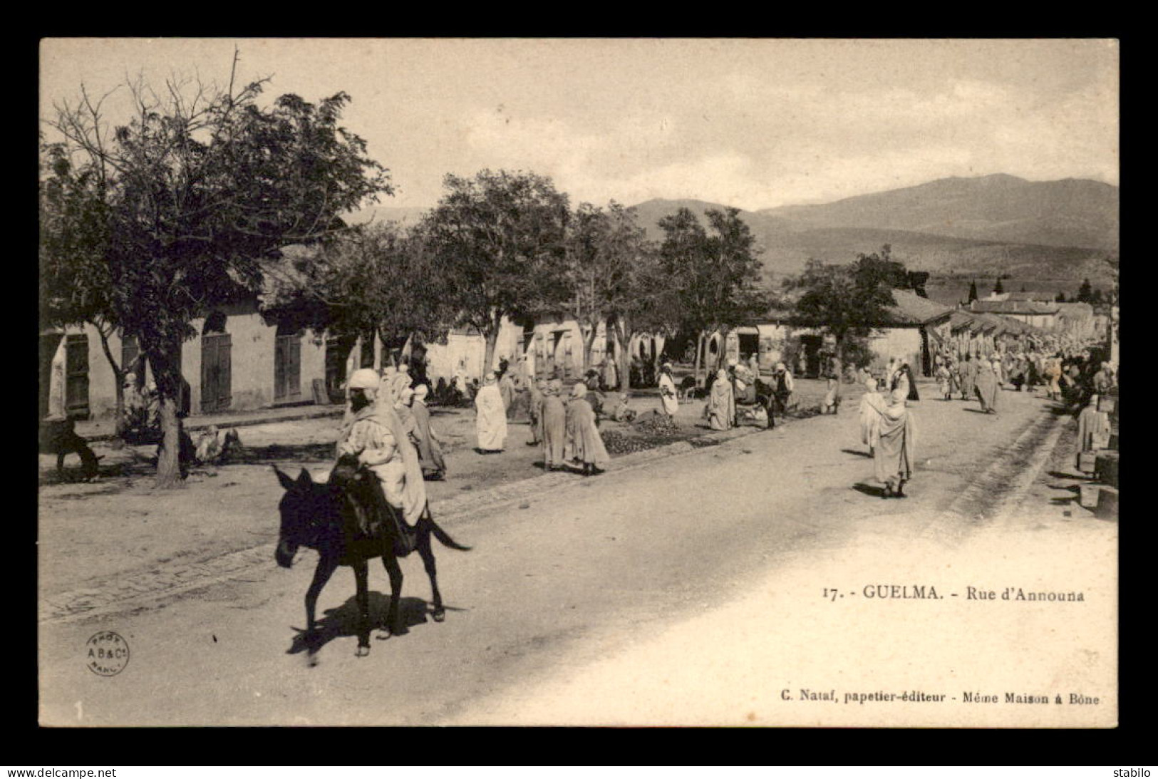 ALGERIE - GUELMA - RUE D'ANNOUNA - Guelma