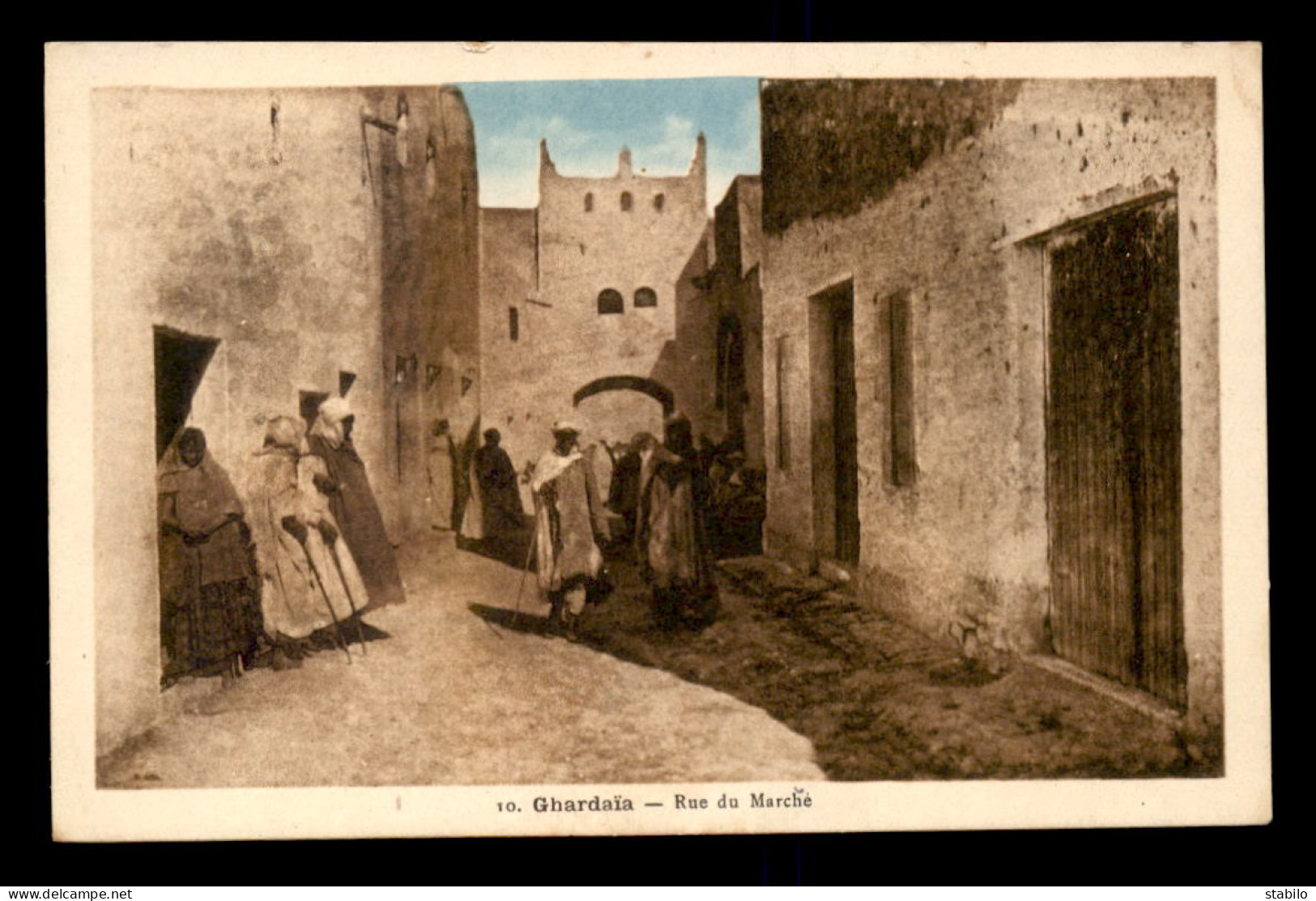 ALGERIE - SAHARA - GHARDAIA - RUE DU MARCHE - Ghardaïa