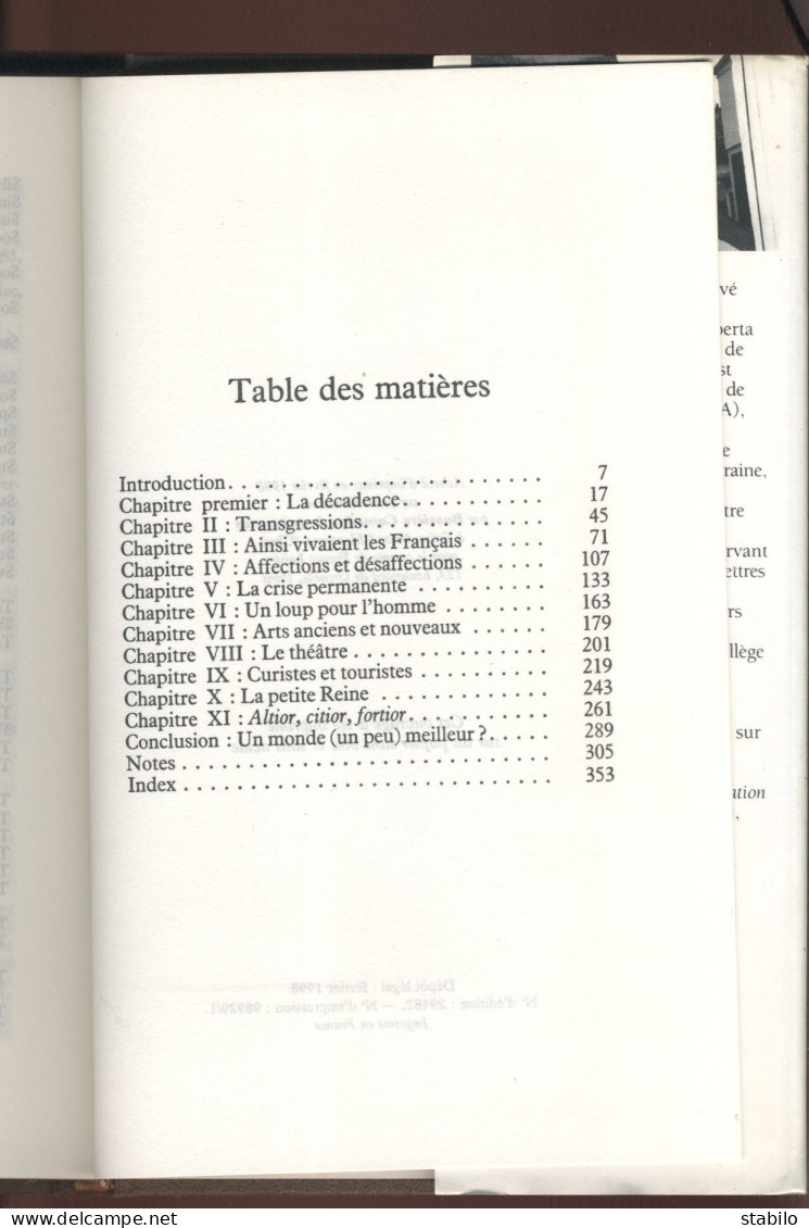 PARIS - FIN DE SIECLE PAR EUGEN WEBER - EDITION FRANCE LOISIR 1998 - Parigi