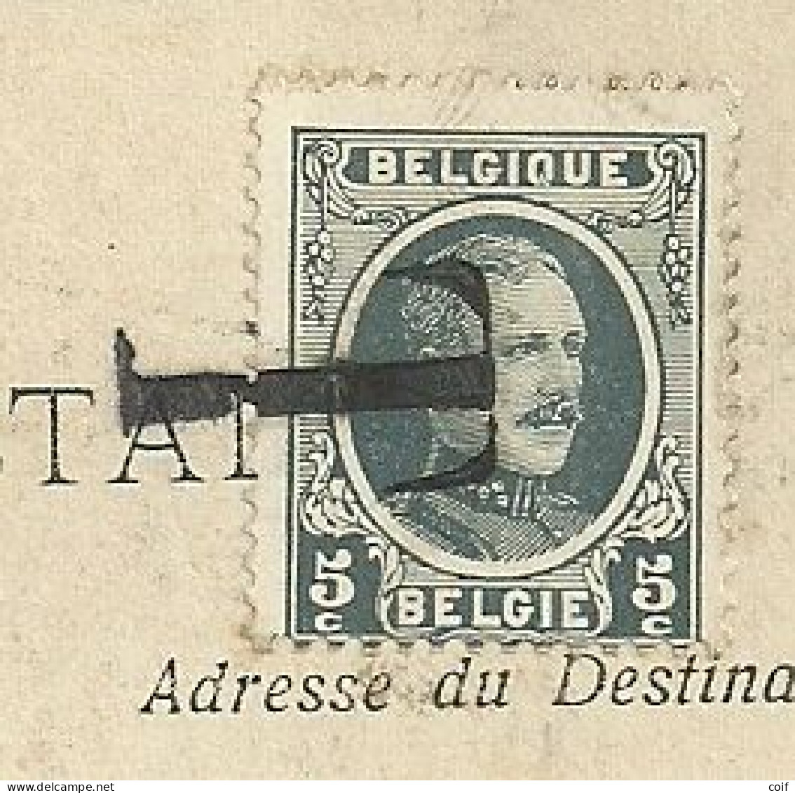 192 Op Kaart Stempel MONT-SUR-MARCHIENNE ,getaxeerd (taxe) 193 Voorzien Van 'T' Met Stempel - Brieven En Documenten