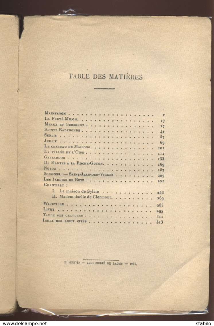 AUTOUR DE PARIS PAR ANDRE HALLAYS -  TEXTE ET PHOTOS - 1927 - Ile-de-France