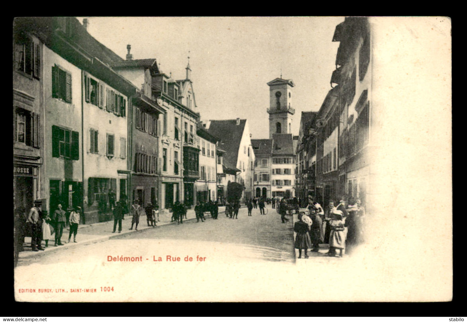 SUISSE - DELEMONT - LA RUE DE FER - Autres & Non Classés