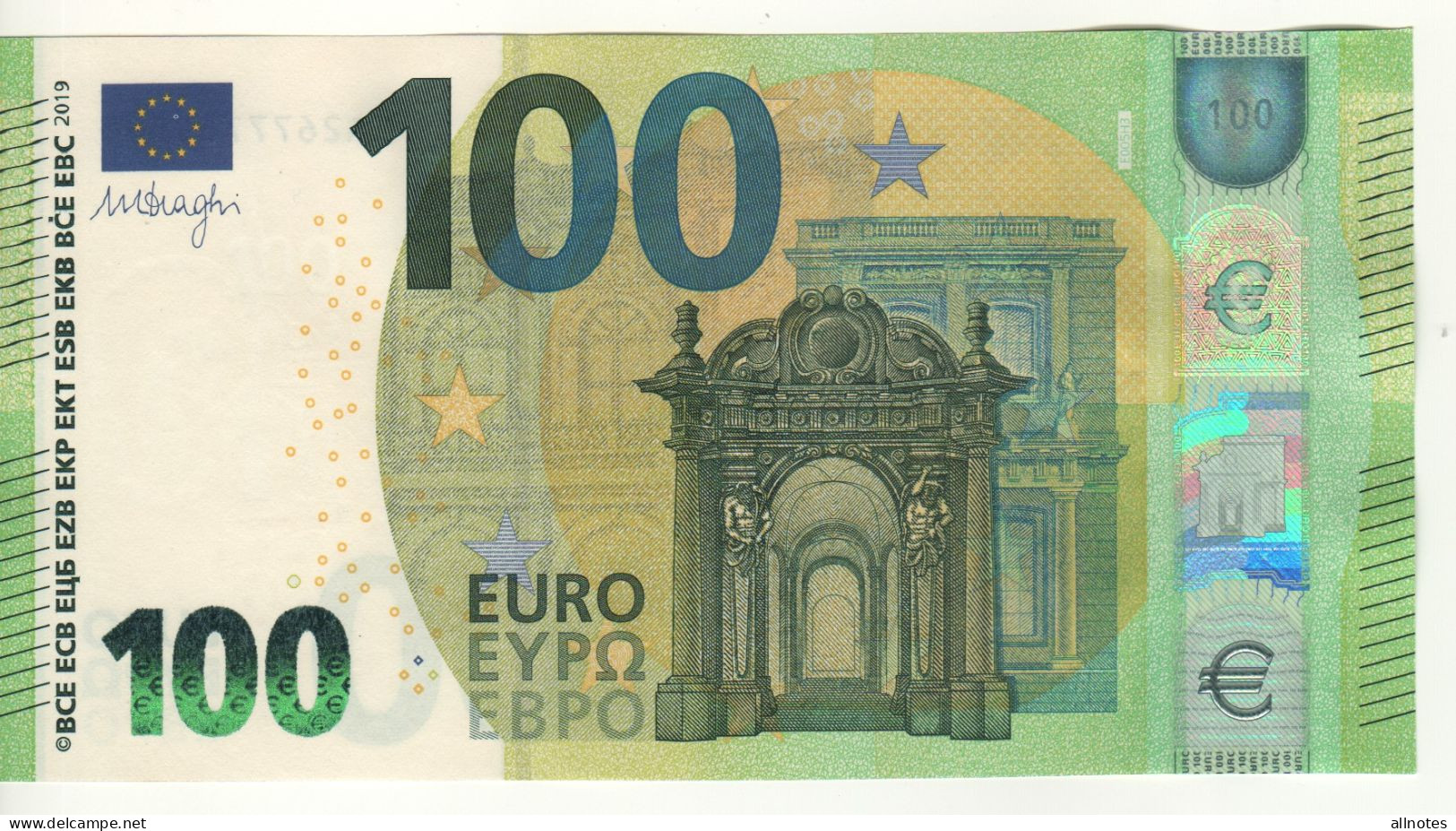 100 EURO  Firma   DRAGHI  E 005 H3     EA2677781548  /   FDS - UNC - 100 Euro