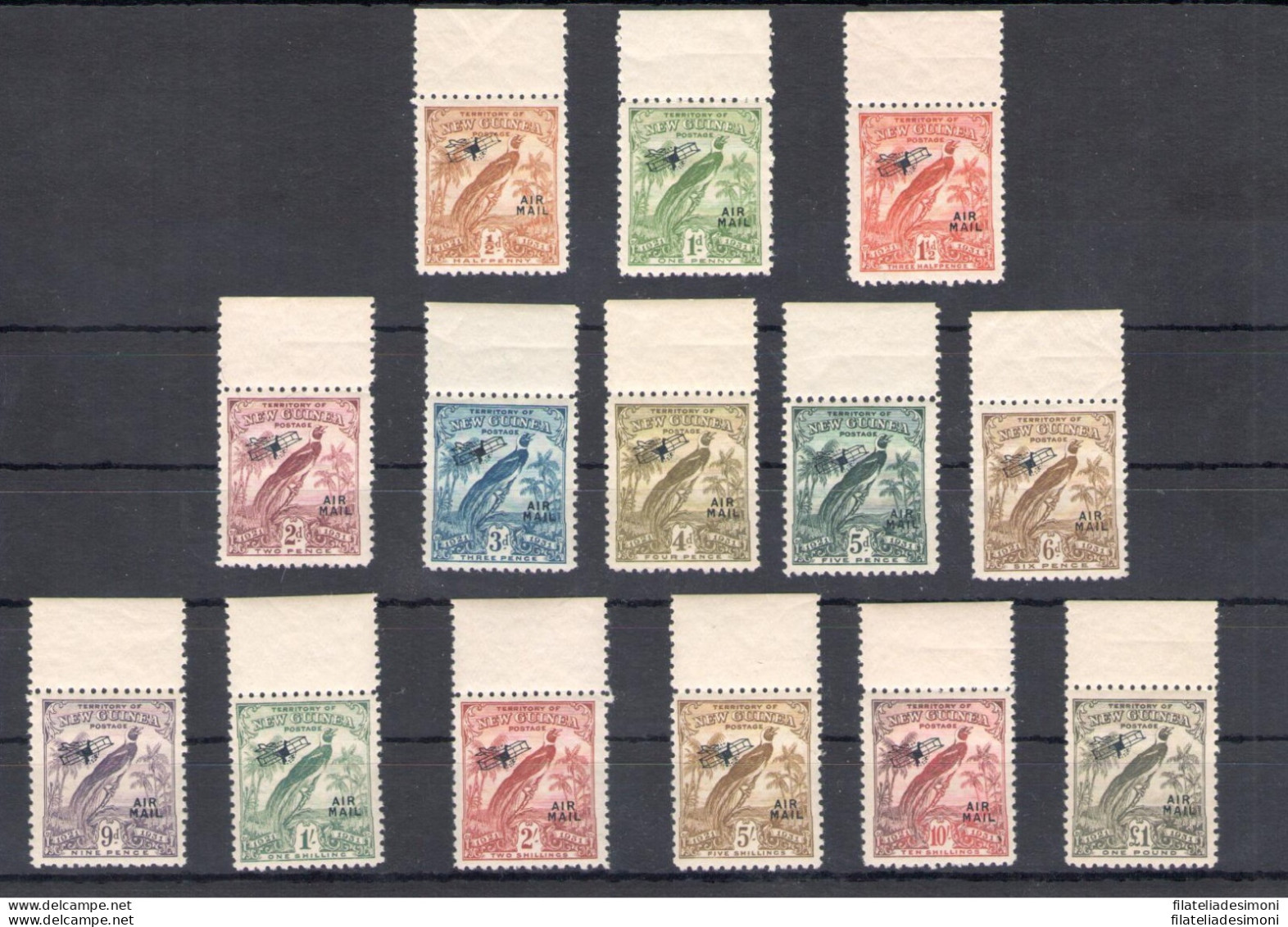 1931 New Guinea, Stanley Gibbons N. 163-76 - Soprastampati - Serie Completa Di 1 - Altri & Non Classificati
