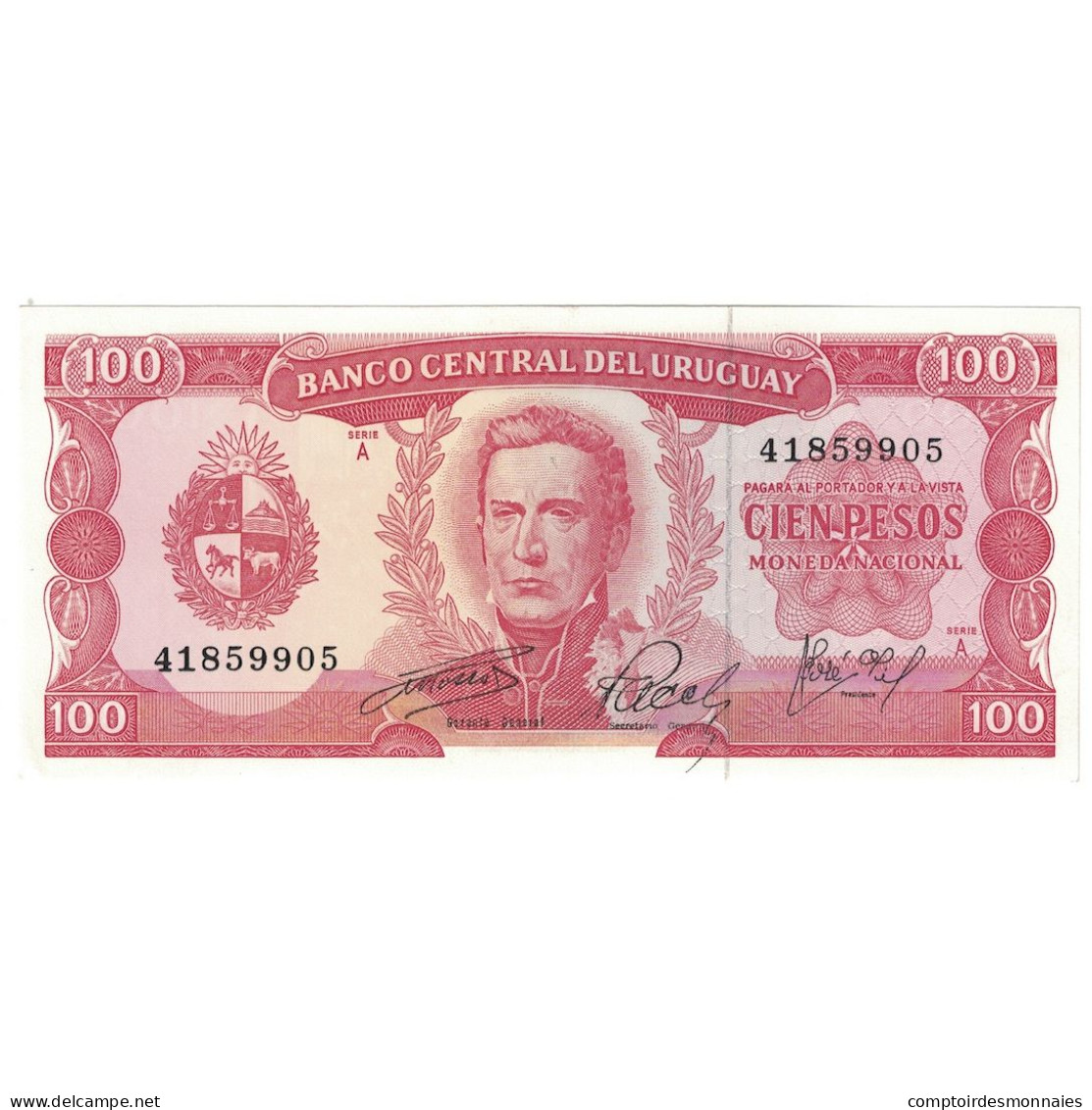 Billet, Uruguay, 100 Pesos, Undated (1967), KM:47a, NEUF - Uruguay