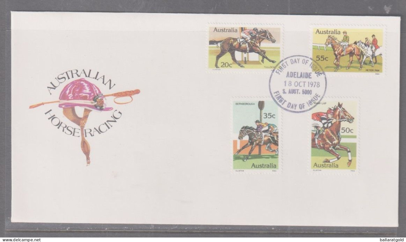 Australia 1978 Horseracing First Day Cover - Adelaide Cancellation - Briefe U. Dokumente