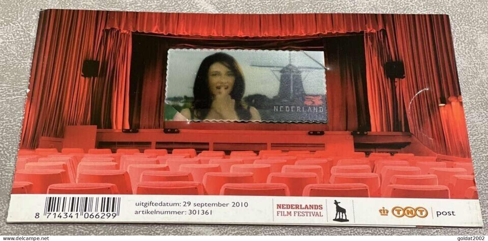 Netherlands 2010, Dutch Film Festival , 3D Motion Stamp , MNH , Unusual . - Neufs
