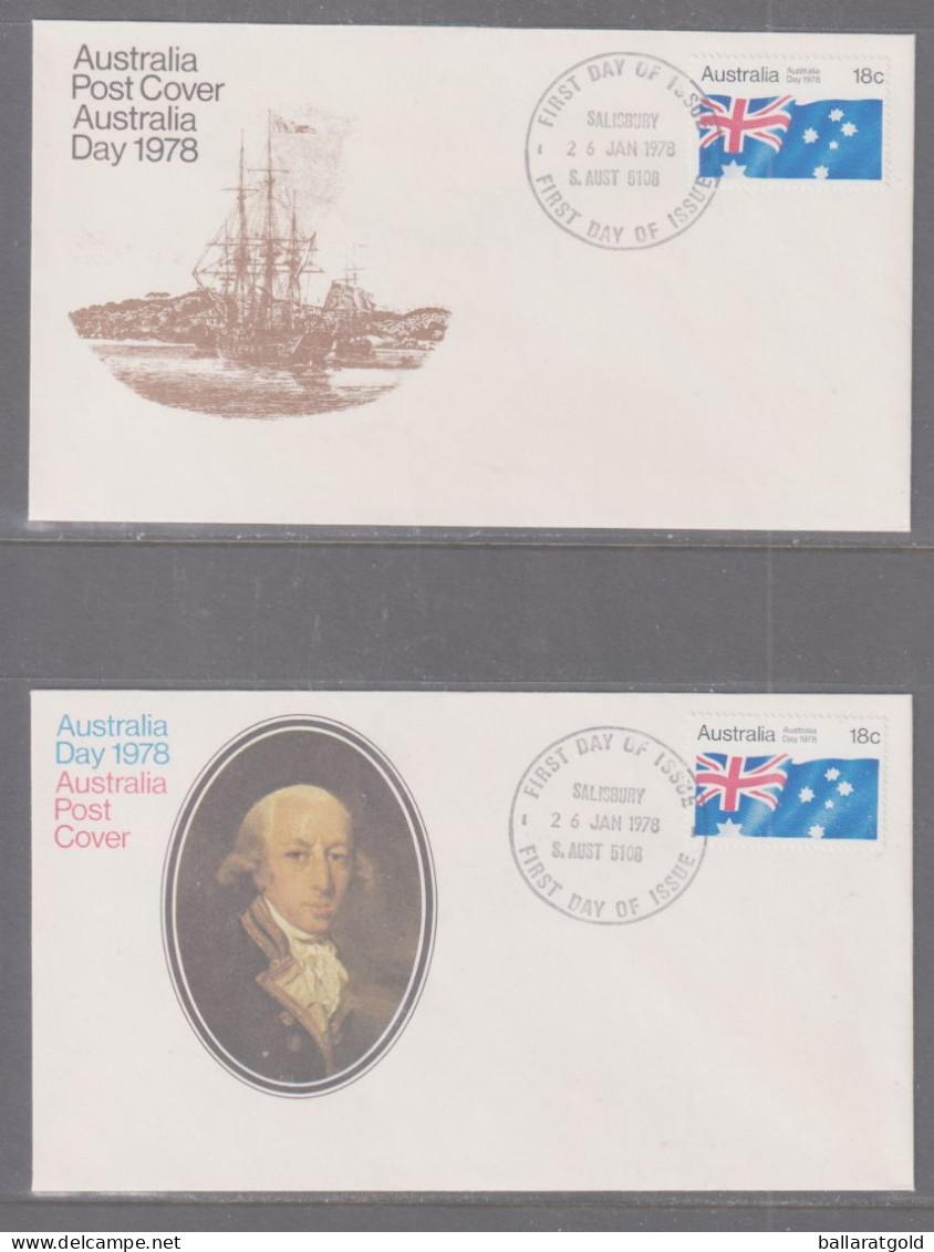 Australia 1978 Australia Day  X 2 First Day Cover - Salisbury SA   Cancellation - Covers & Documents