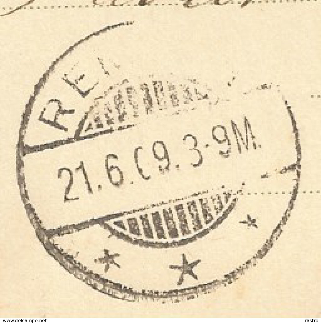O "Ambulant" Sur CP N° 63 Vers Remich (1909) - Postwaardestukken