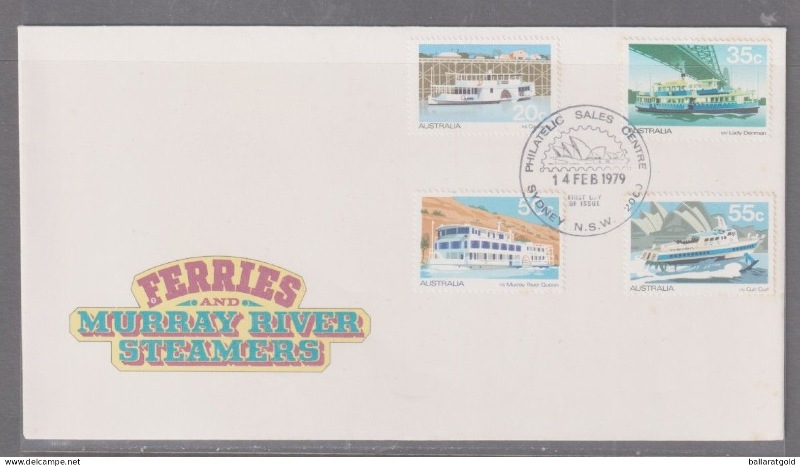 Australia 1979 Ferries First Day Cover - Sydney Philatelic Cancellation - Briefe U. Dokumente