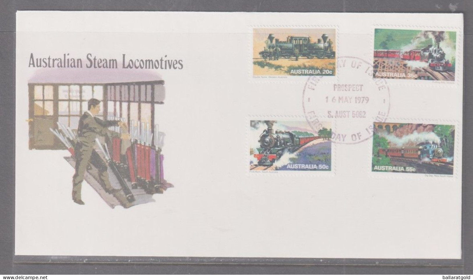 Australia 1979 Steam Locomotives First Day Cover - Prospect SA  Cancellation - Covers & Documents