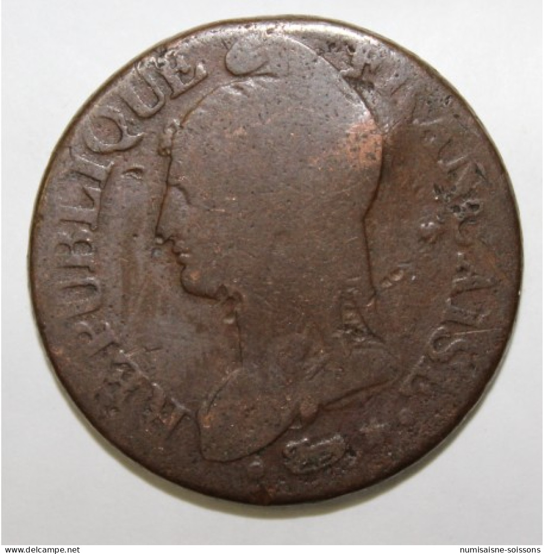 GADOURY 126 - CINQ CENTIMES 1799 AN 8/5 W Lille TYPE DUPRE - KM 640 - B/TB - 5 Centimes