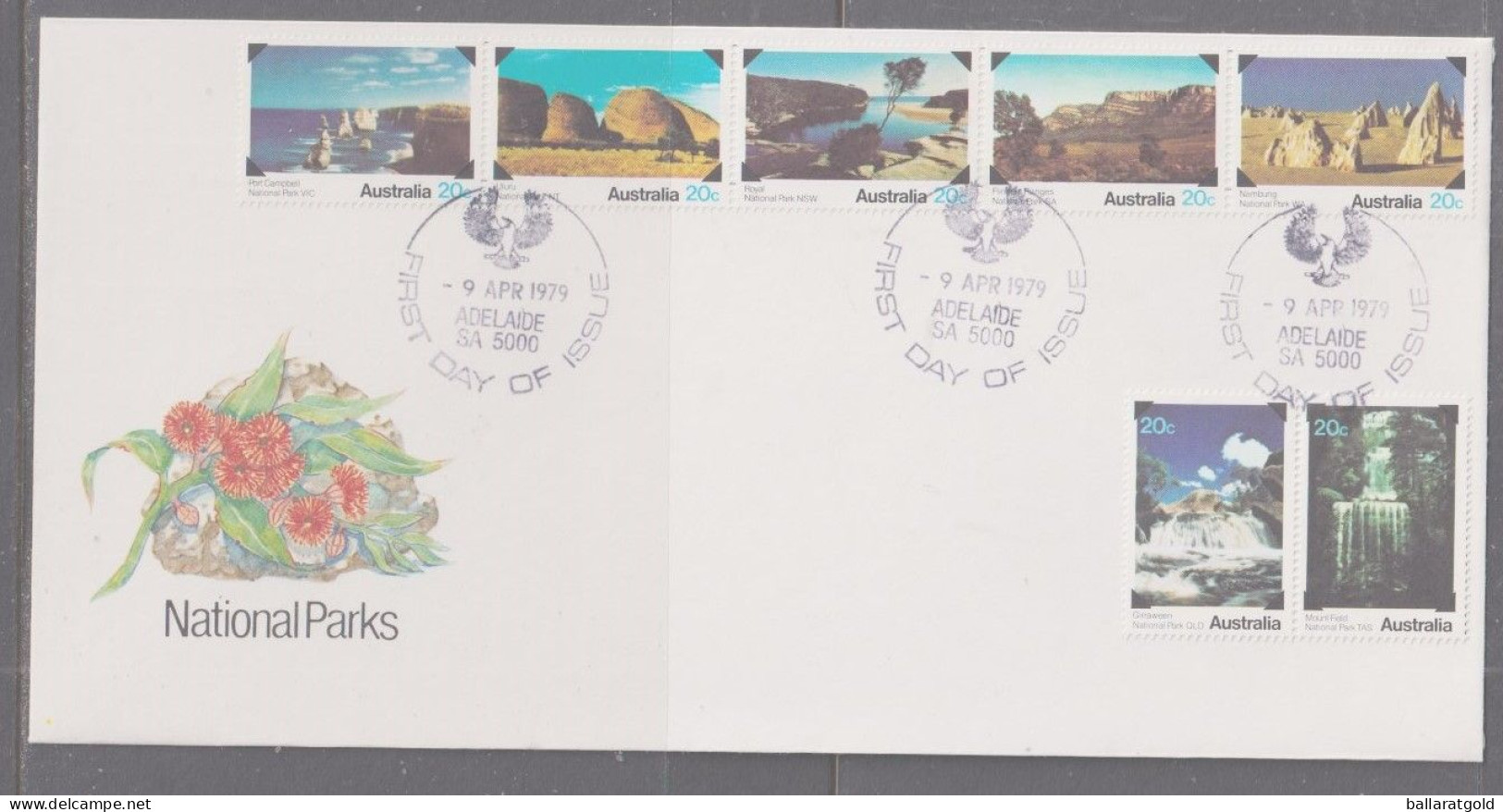 Australia 1979 National Parks First Day Cover - Adelaide   Cancellation - Brieven En Documenten