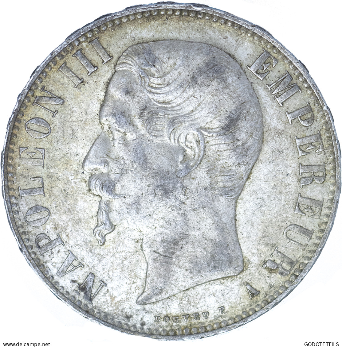 Second-Empire- 5 Francs Napoléon III Tête Nue 1856 Paris - 5 Francs