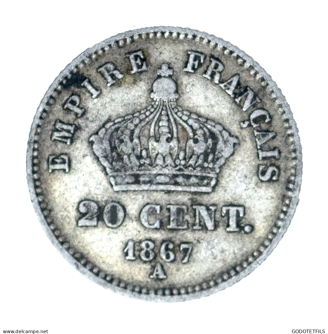 Second-Empire-20 Centimes Napoléon III 1867 Paris - 20 Centimes