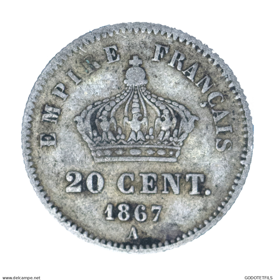 Second-Empire- 20 Centimes  Napoléon III 1867 Paris - 20 Centimes