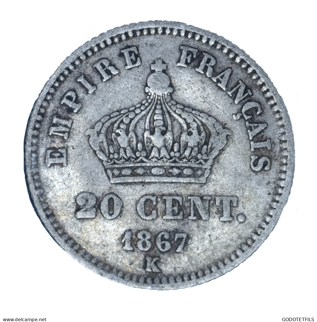 Second-Empire- 20 Centimes Napoléon III 1867 Bordeaux - 20 Centimes