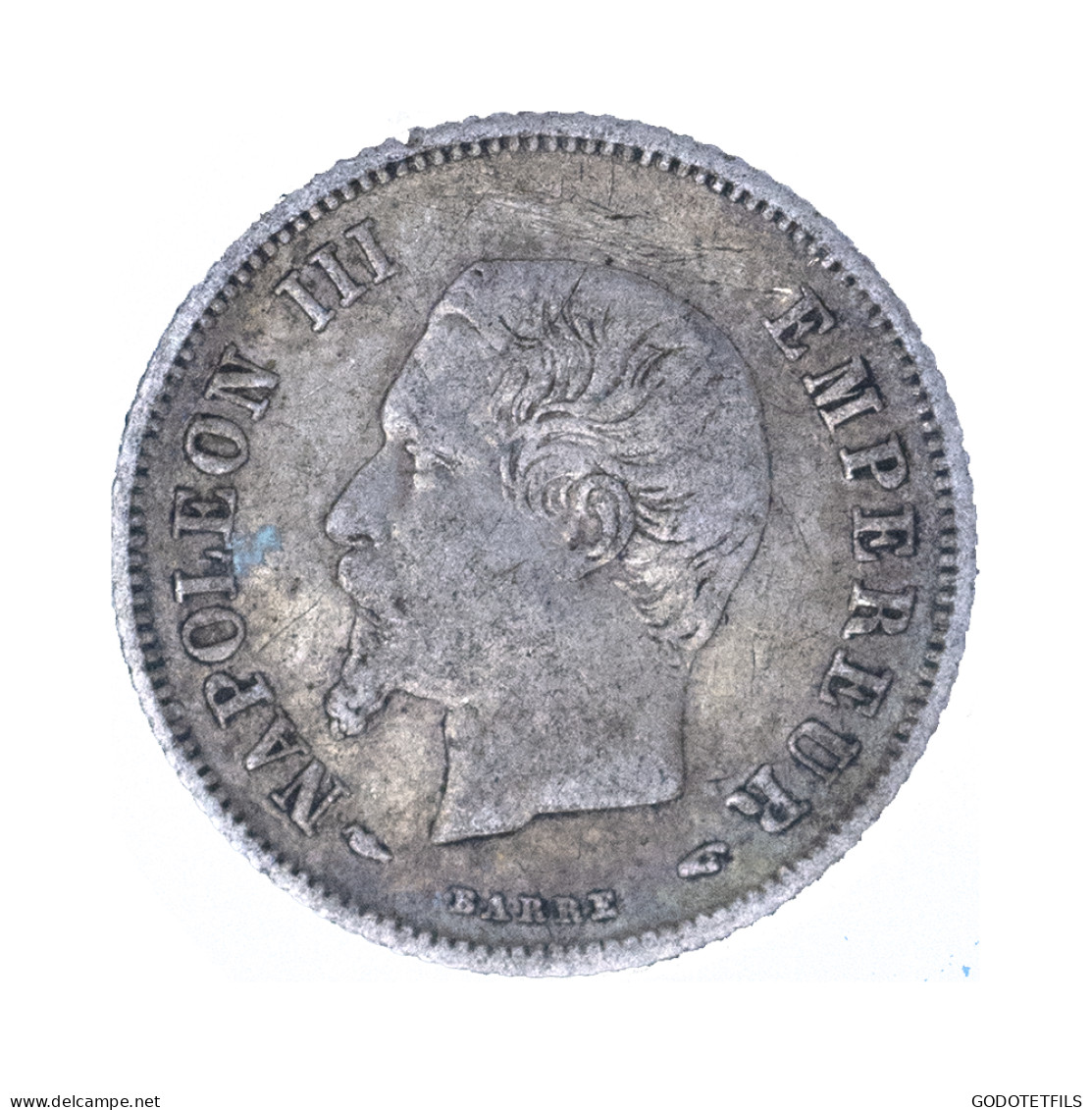 Second-Empire-20 Centimes Napoléon III Tête Nue 1853 Paris - 20 Centimes