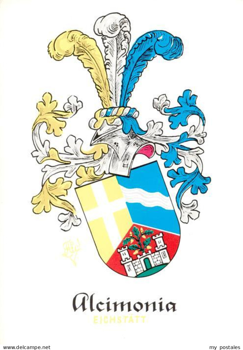 73919107 Eichstaett Oberbayern Wappen Der Burschenschaft Alcimonia - Eichstaett