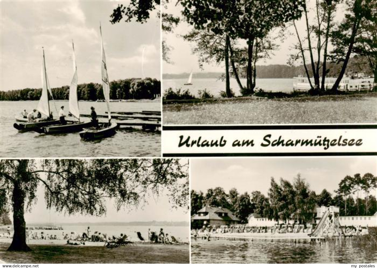 73919069 Scharmuetzelsee Bad Saarow Segelpartie Panorama Strandpartien - Bad Saarow