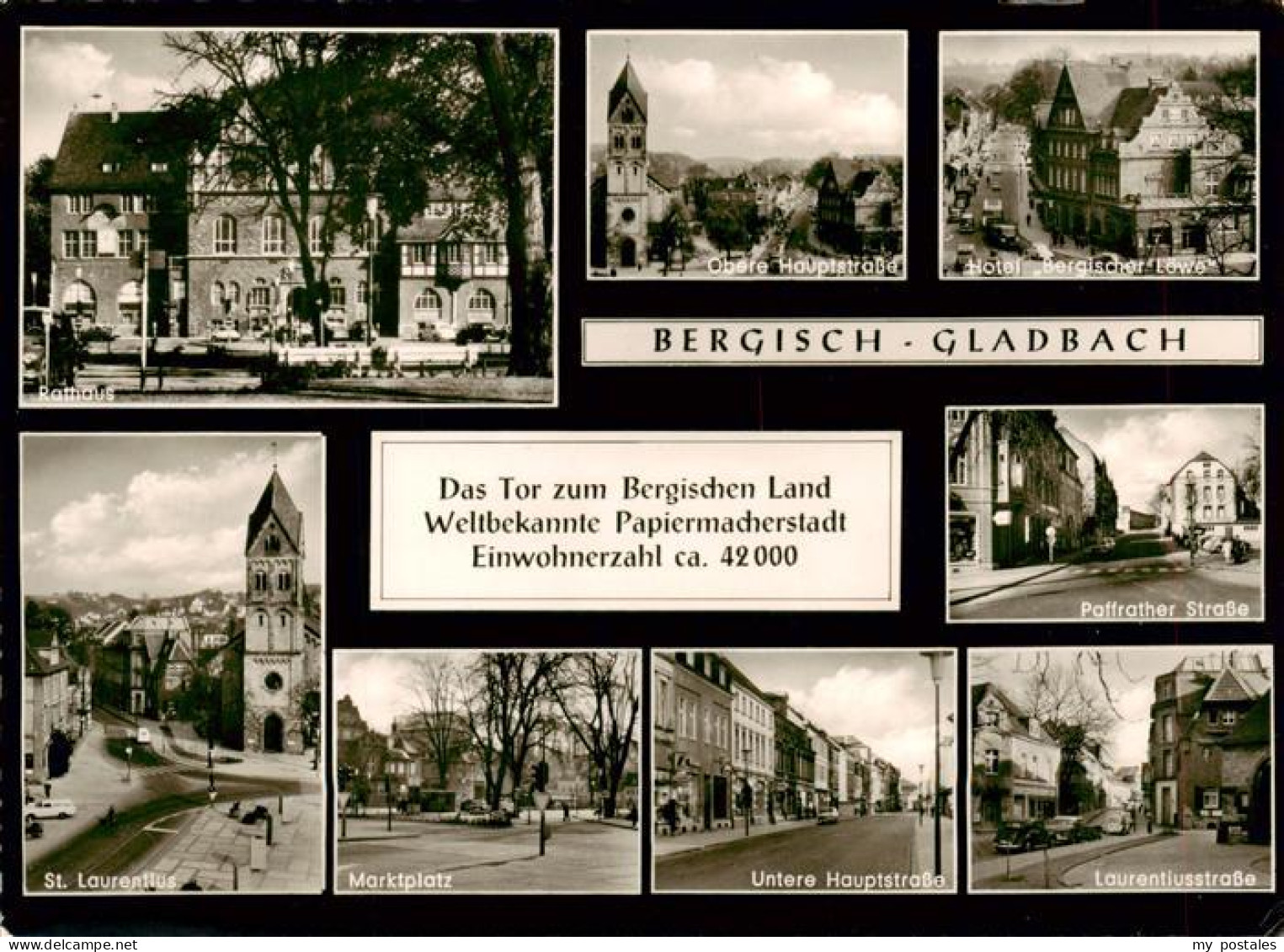 73878520 Bergisch-Gladbach Rathaus Strassenpartien Hotel Bergischer Loewe St. La - Bergisch Gladbach