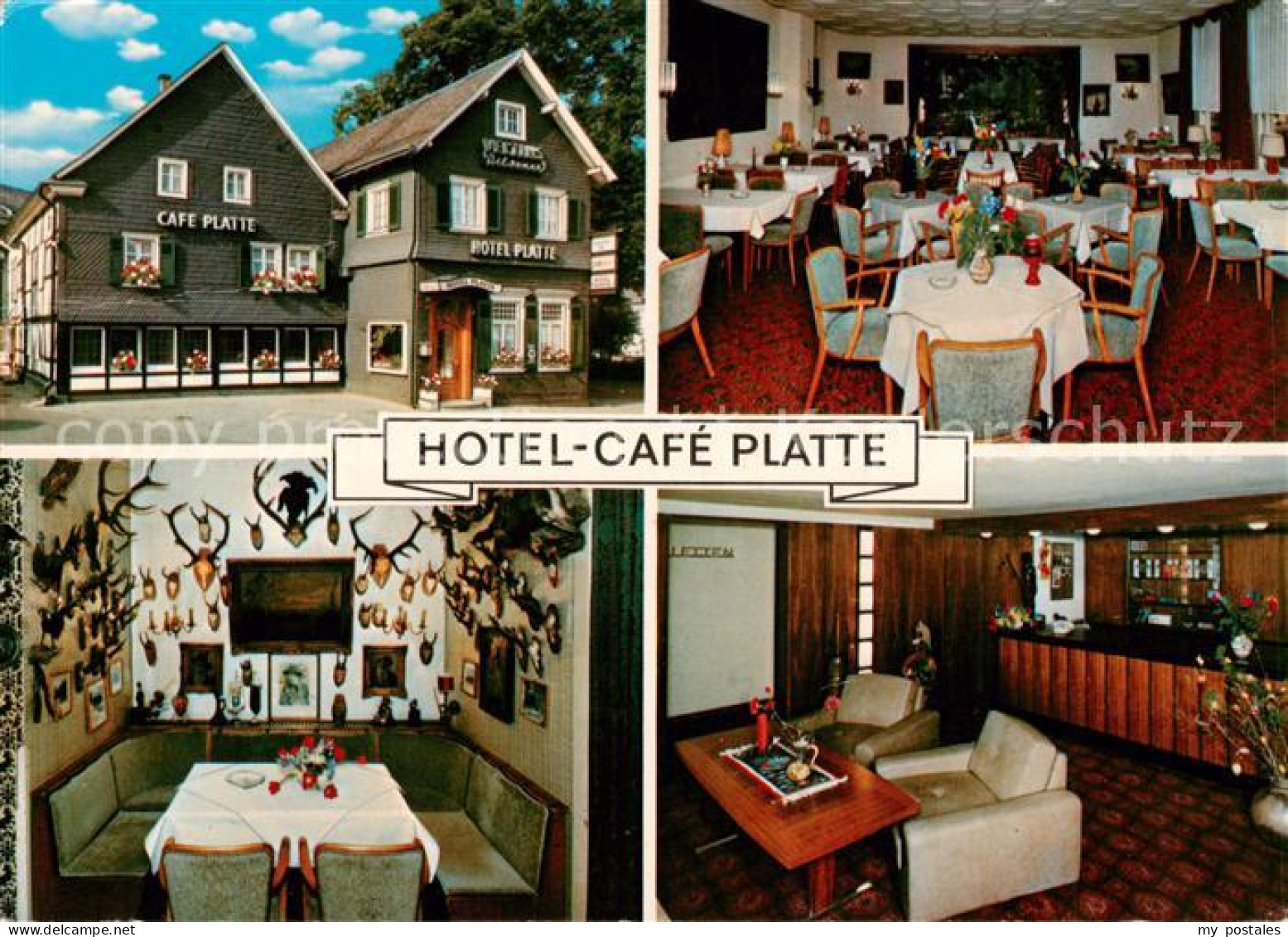 73843587 Wiehl Oberbergischer Kreis Hotel Cafe Platte Gastraeume  - Wiehl
