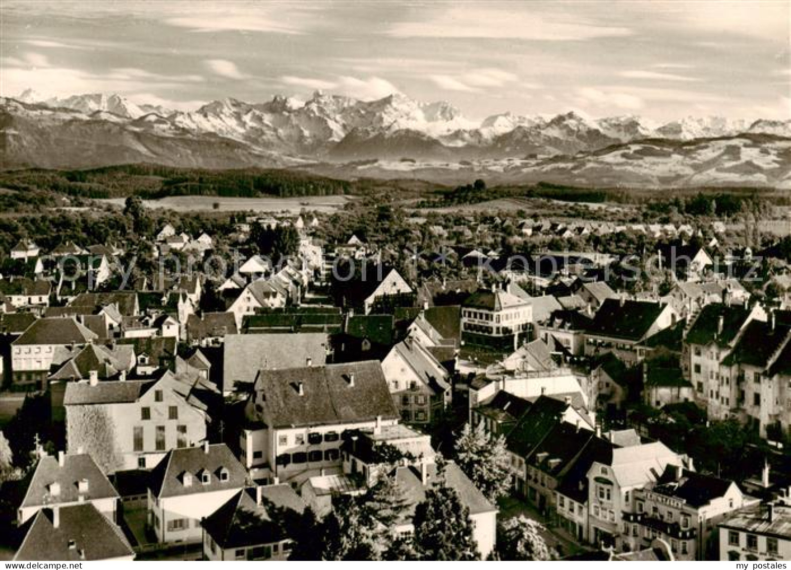 73811027 Tettnang Panorama Blick Vom Kirchturm Gegen Die Alpen Tettnang - Tettnang