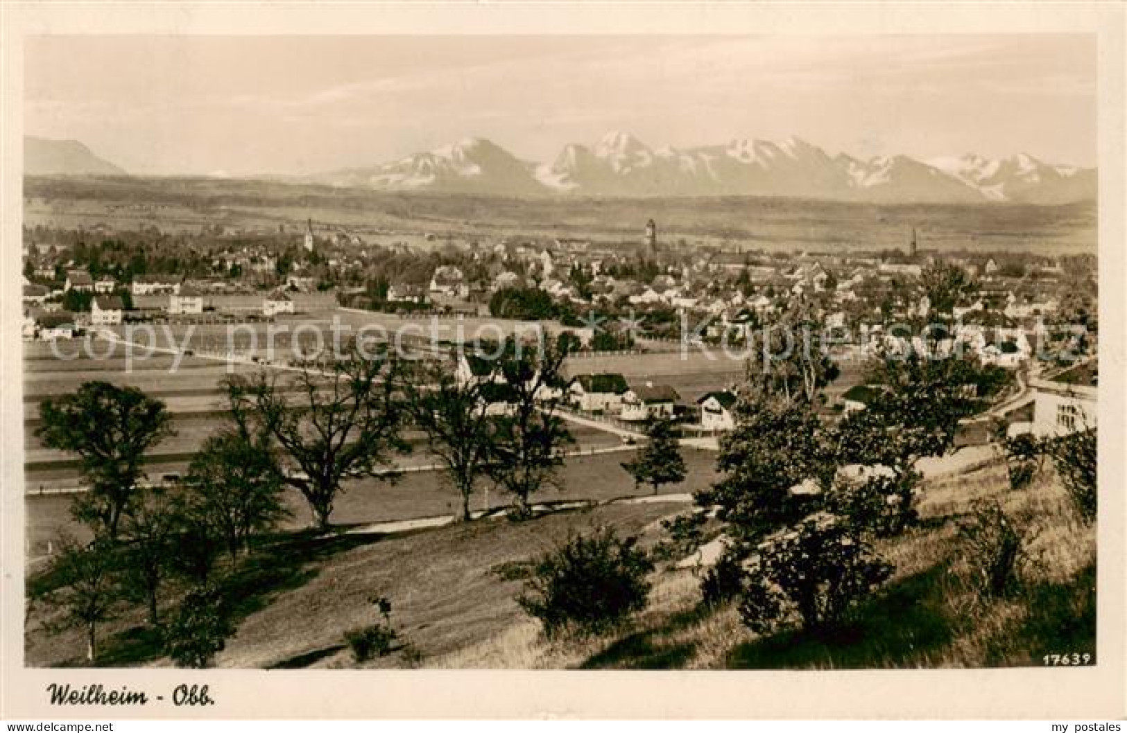 73810977 Weilheim Oberbayern Panorama Alpenblick Weilheim Oberbayern - Weilheim