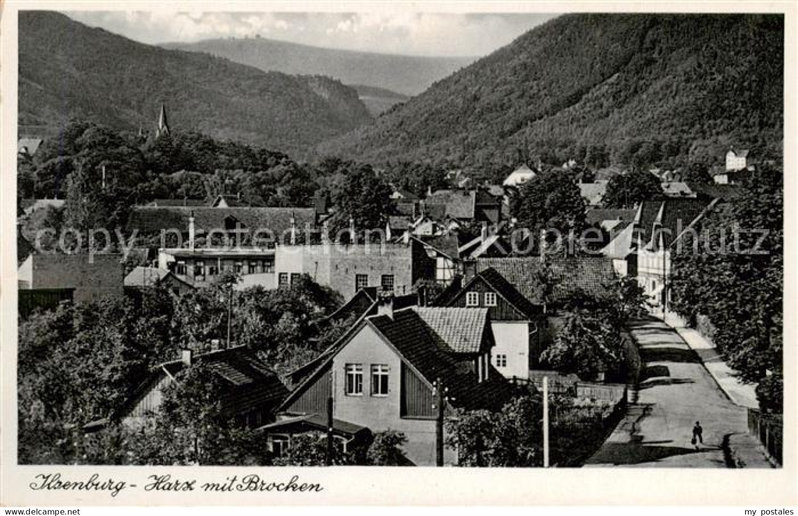 73810905 Ilsenburg Harz Ortsansicht Mit Blick Zum Brocken Ilsenburg Harz - Ilsenburg