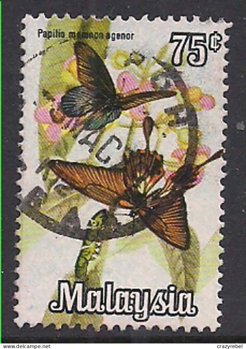 Malaysia 1970 QE2 75c Butterflies SG 67 Used ( F268 ) - Federated Malay States
