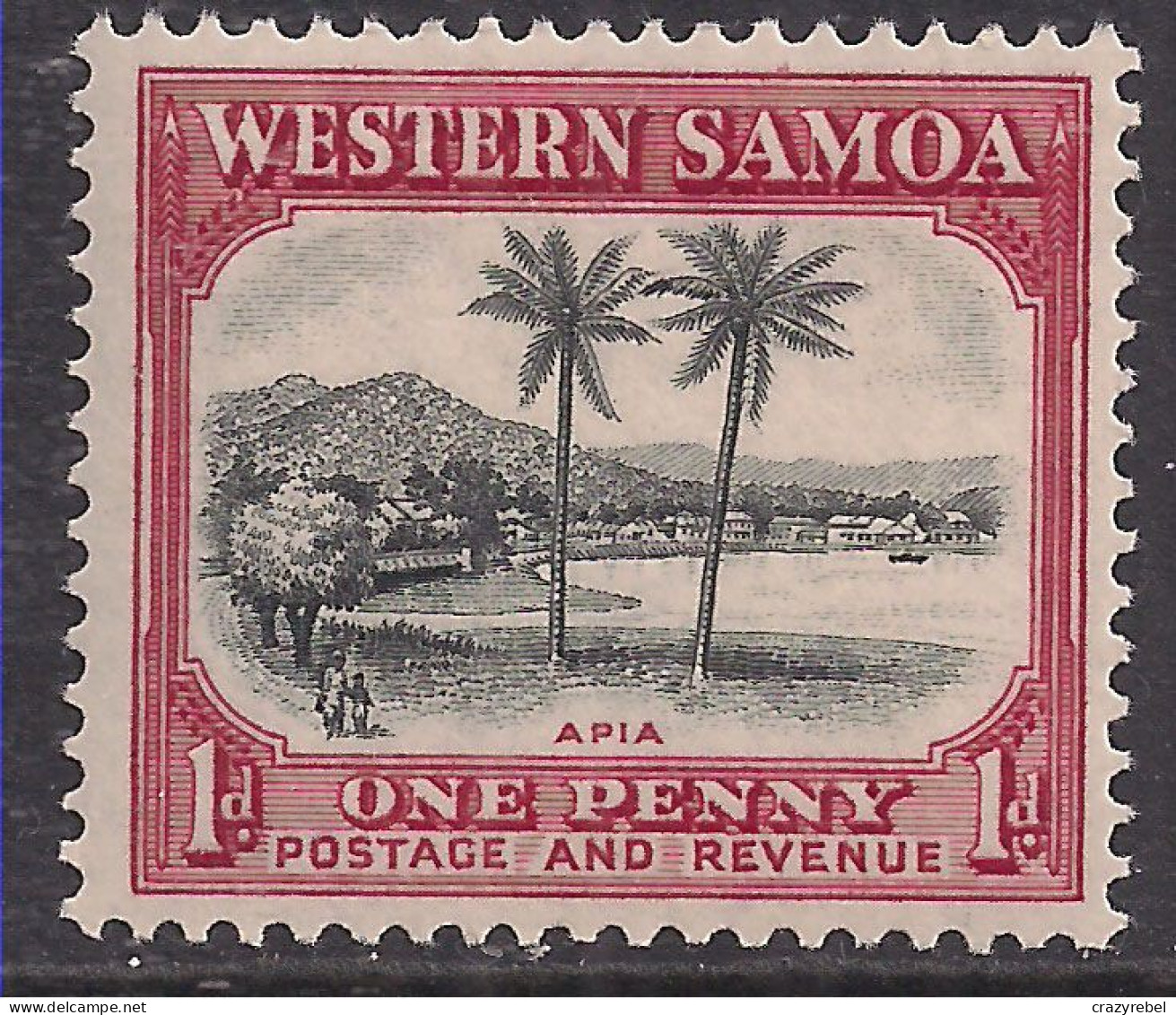 Western Samoa  1935 KGV 1d Umm SG 181 ( E906 ) - Samoa