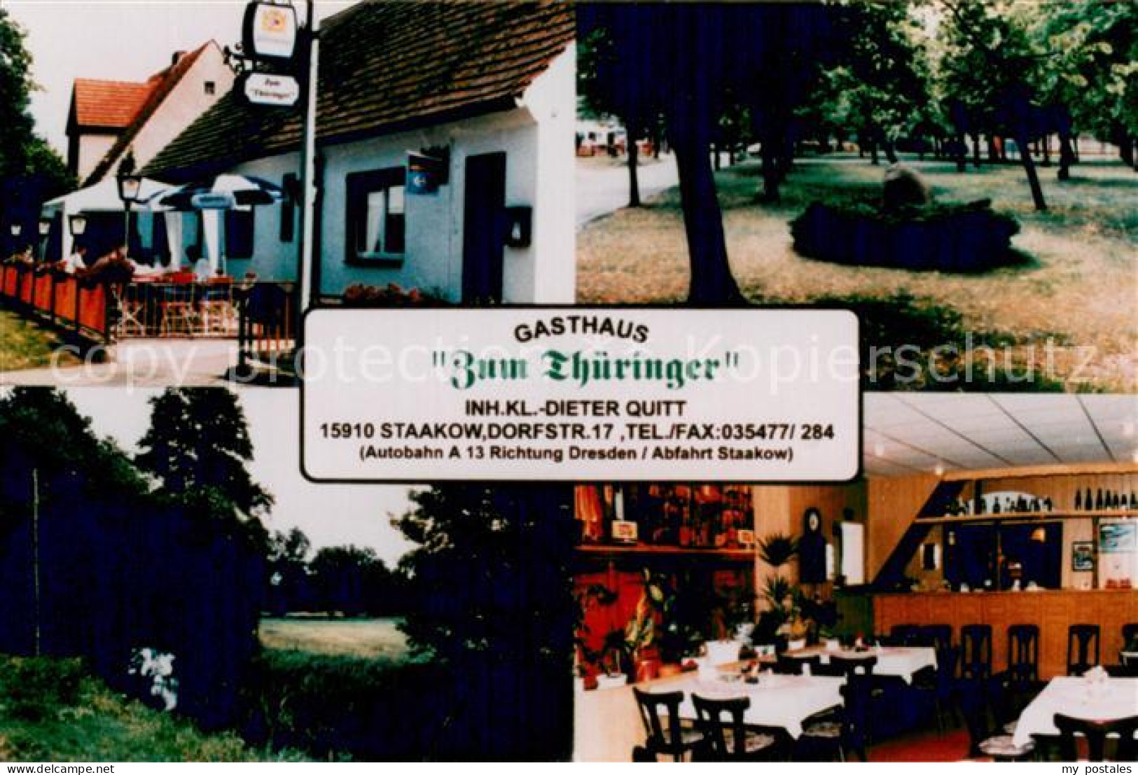 73738940 Staakow Beeskow Gasthaus Zum Thueringer Park Gaststube Staakow Beeskow - Schenkendoebern