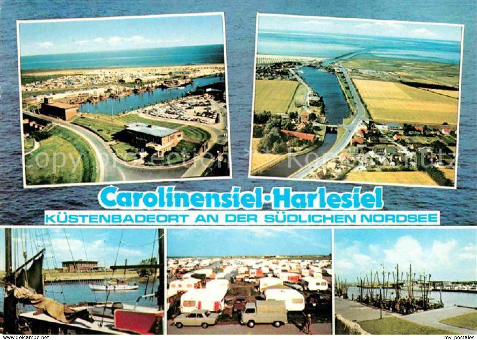 72752769 Carolinensiel-Harlesiel Ostfriesland Campingplatz Hafen Luftaufnahme Wi - Wittmund