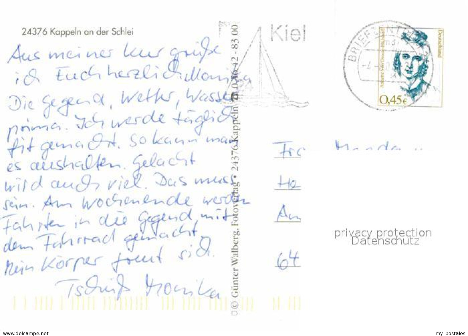 72752466 Kappeln Schlei Fliegeraufnahme Ellenberg - Kappeln / Schlei