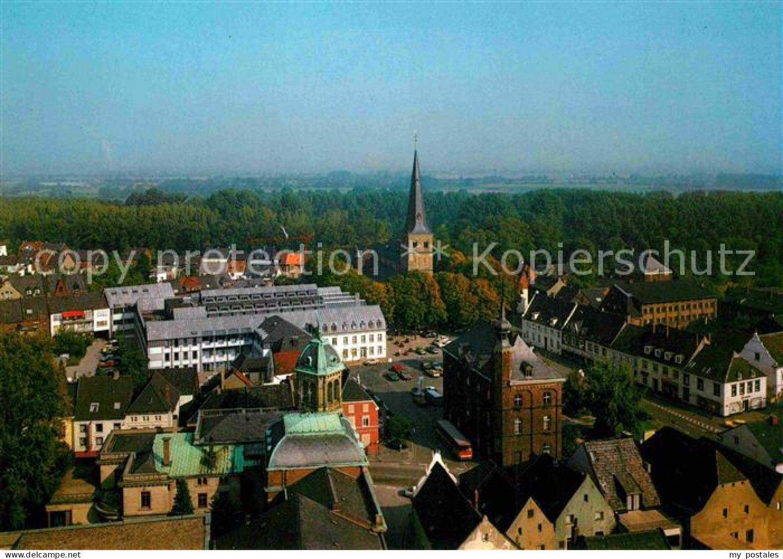 72749316 Rheinberg Altes Und Neues Rathaus Fliegeraufnahme Mit St. Peter Rheinbe - Rheinsberg