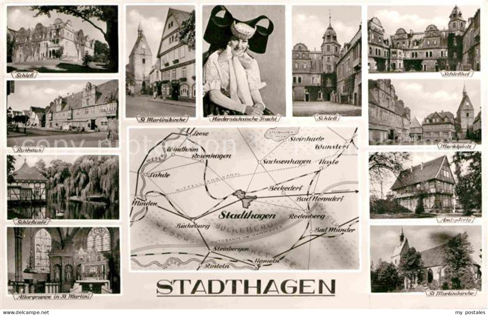 72749200 Stadthagen Sankt Martinskirche Schloss Rathaus  Stadthagen - Stadthagen