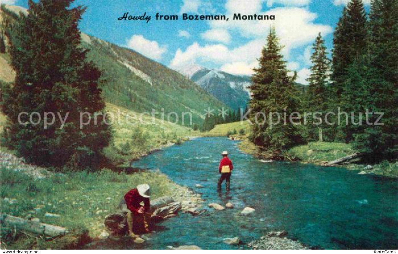 72740770 Montana_US-State Howdy From Bozeman Trout Fishing - Andere & Zonder Classificatie