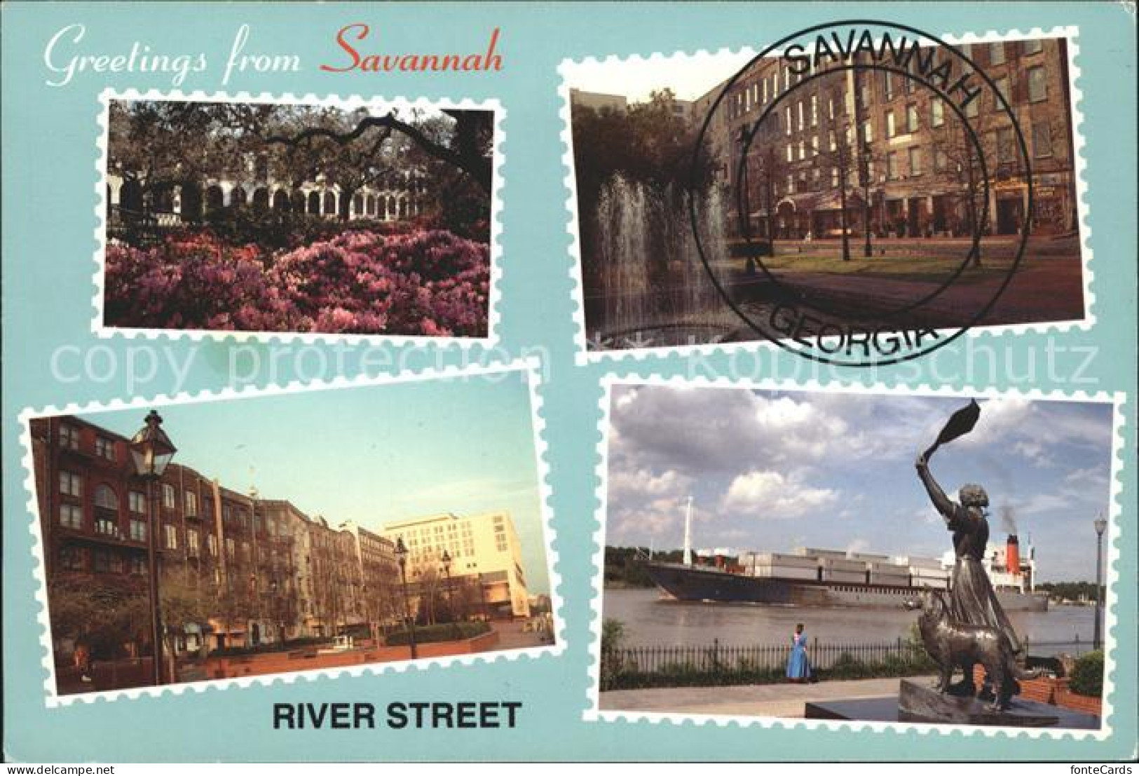 71820614 Savannah_Georgia River Street Steamer Monument Sculpture - Other & Unclassified