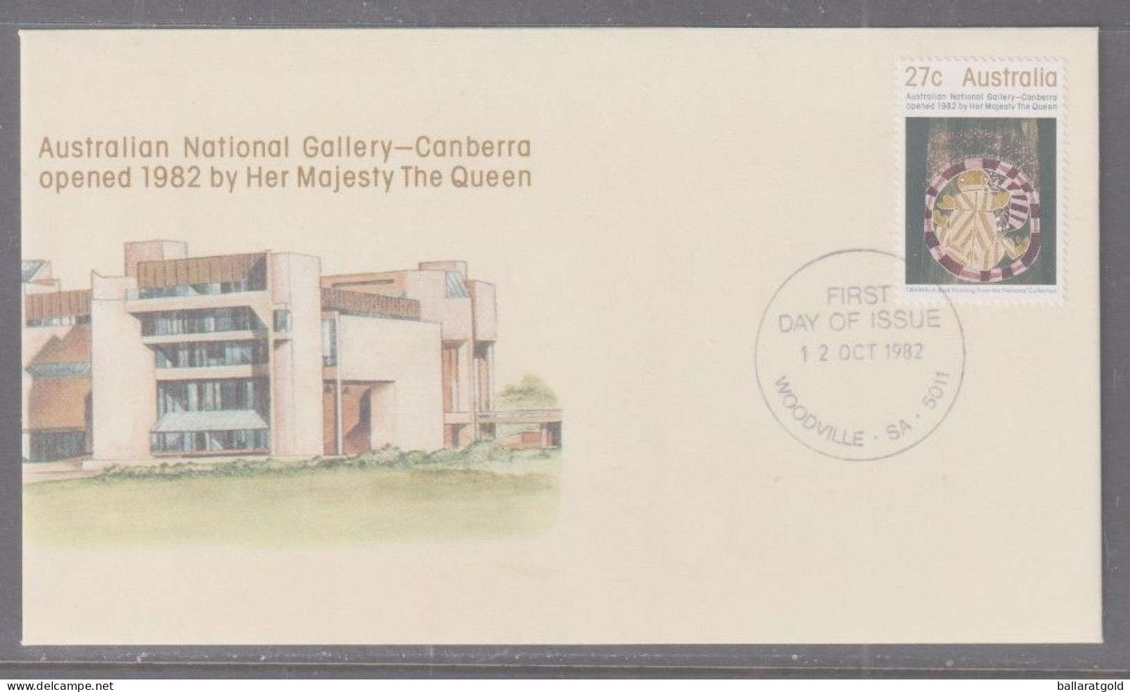 Australia 1982 - National Gallery First Day Cover - Cancellation  Woodville SA - Briefe U. Dokumente