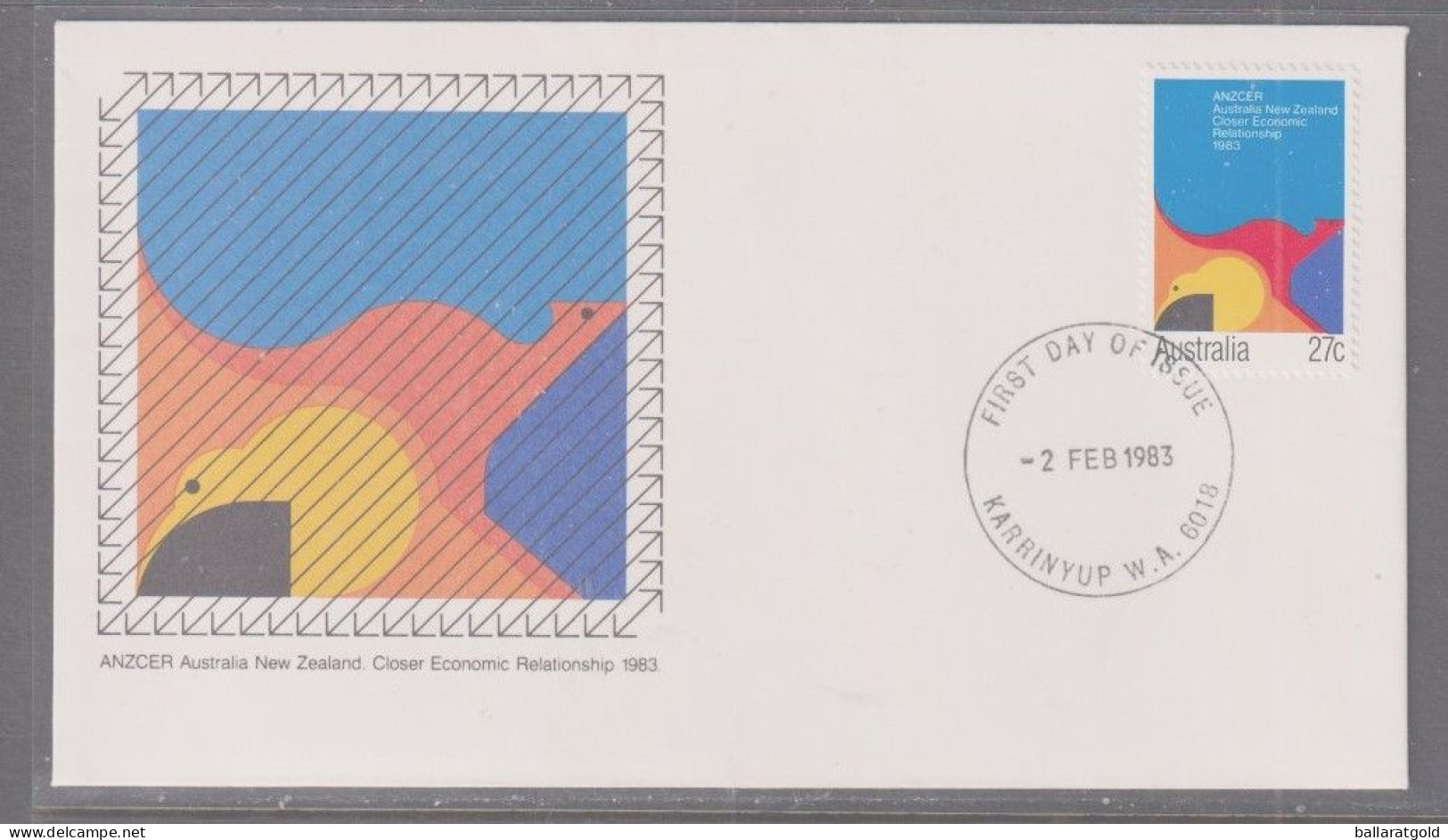 Australia 1983 - ANZCER First Day Cover - Cancellation Karrinyup WA - Brieven En Documenten