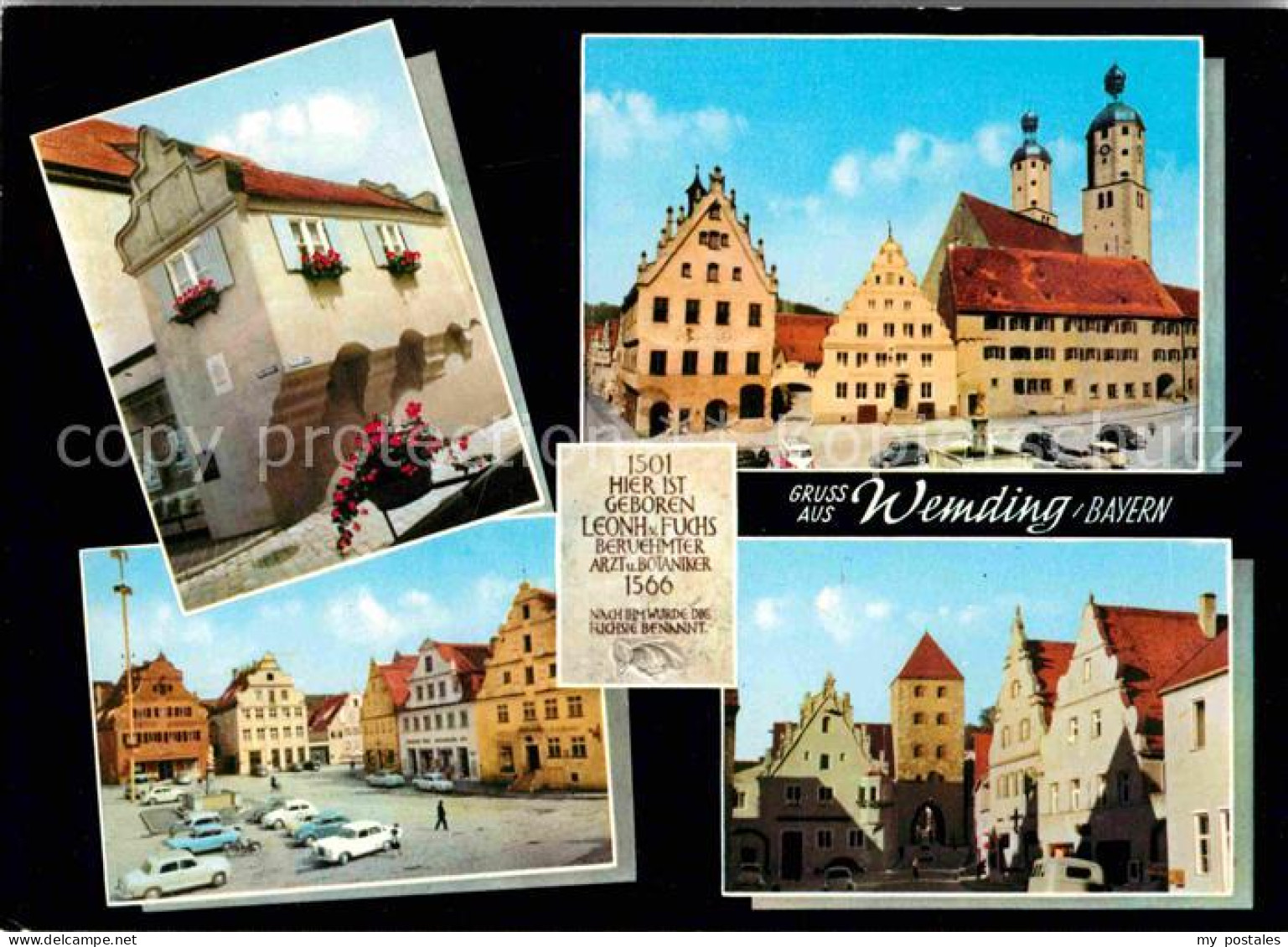 72748720 Wemding Altstadt Marktplatz Giebelhaeuser Kirche Wemding - Wemding