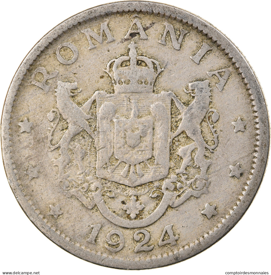 Monnaie, Roumanie, Ferdinand I, 2 Lei, 1924, TTB, Copper-nickel, KM:47 - Romania