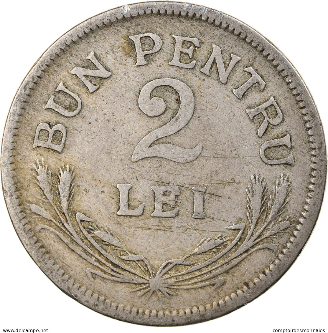 Monnaie, Roumanie, Ferdinand I, 2 Lei, 1924, TTB, Copper-nickel, KM:47 - Rumänien