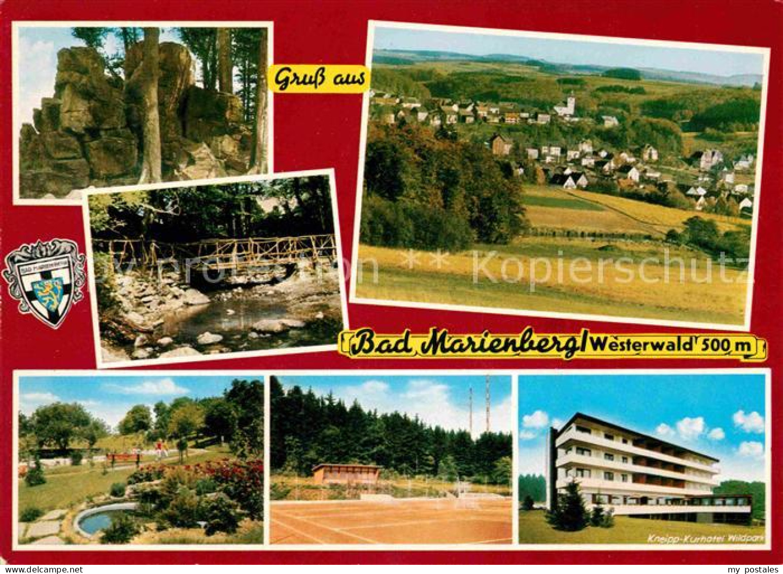 72747170 Bad Marienberg Felsen Bach Park Tennisplatz Kurhotel Panorama Bad Marie - Bad Marienberg