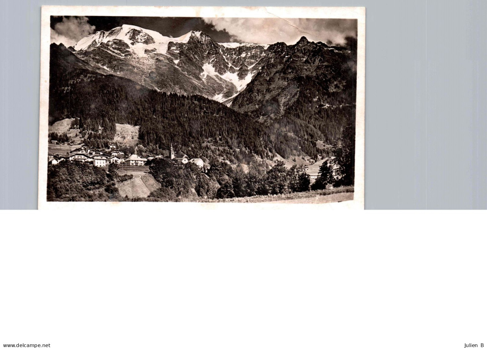 Contamine-sur-Arve, Dome Et Glacier Du Miage Et L'aiguille De La Bérangère, 8 Aout 1949, Timbre 12f - Contamine-sur-Arve