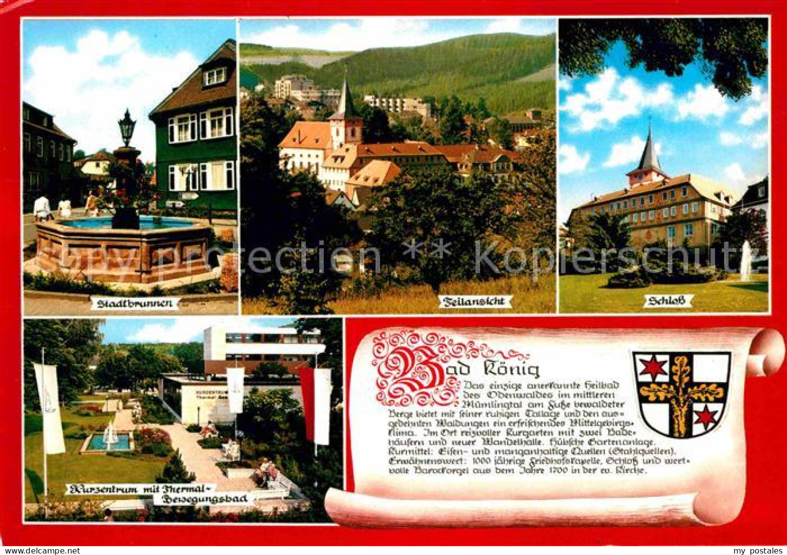 72747112 Bad Koenig Odenwald Stadtbrunnen Schloss Kurzentrum Thermal Bewegungsba - Bad Koenig