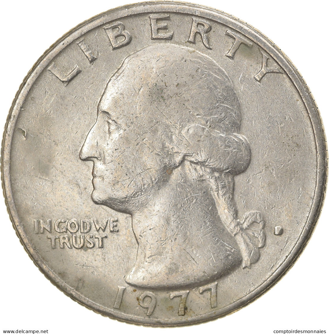 Monnaie, États-Unis, Washington Quarter, Quarter, 1977, U.S. Mint, Denver, TB+ - 1932-1998: Washington