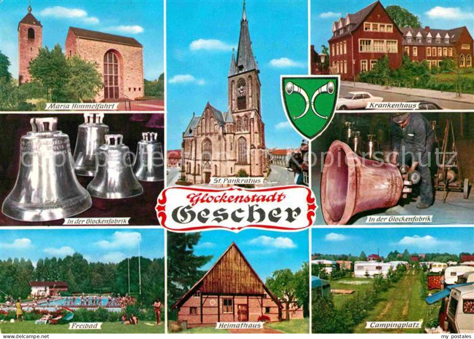 72745899 Gescher Kirche Glockenfabrik Freibad Heimathaus Campingplatz Gescher - Gescher